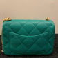 Chanel
Mini Quilted Grren Caviar Sweetheart Gold Hardware Flap Crossbody Bag