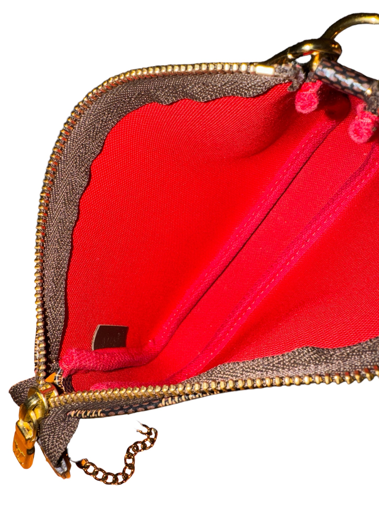 Louis Vuitton mini pochette accessoires damier ebene bag