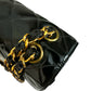 Chanel Meduim Double-Sided Black Patent Flap Bag GHW