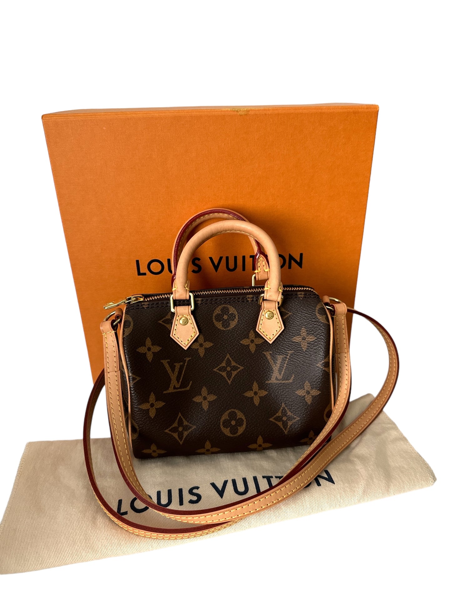 Louis Vuitton Speedy Nano Monogram Crossbody Bag