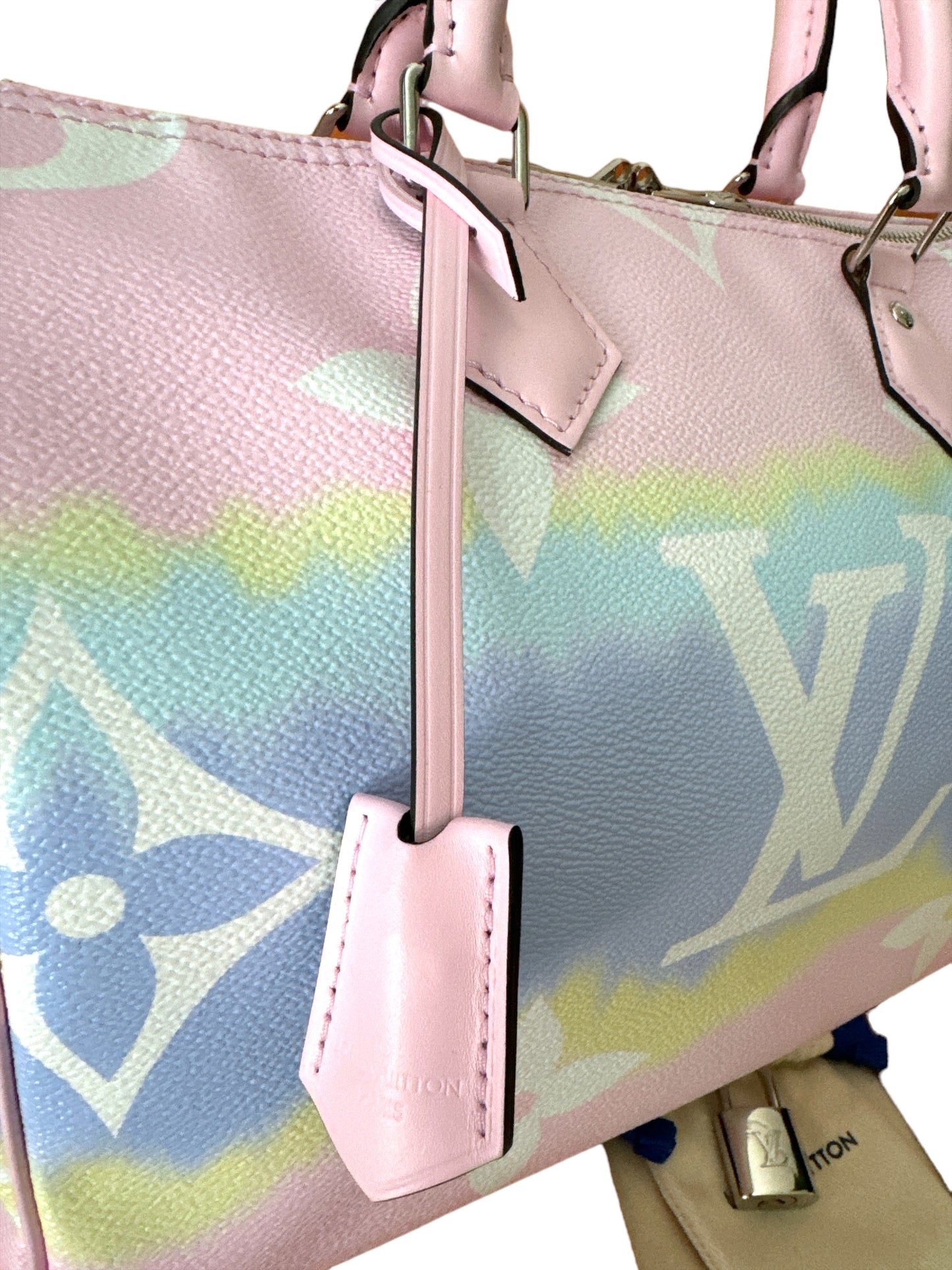 Louis Vuitton 
Pastel Monogram  Canvas Escale Speedy Bandouliere 30 Bag Limited Edition