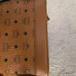 143212 MCM Cognac Visetos Red Rooster Backpack