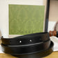 Gucci GG Marmont Black Leather Shiny Gold Buckle Size 120/48