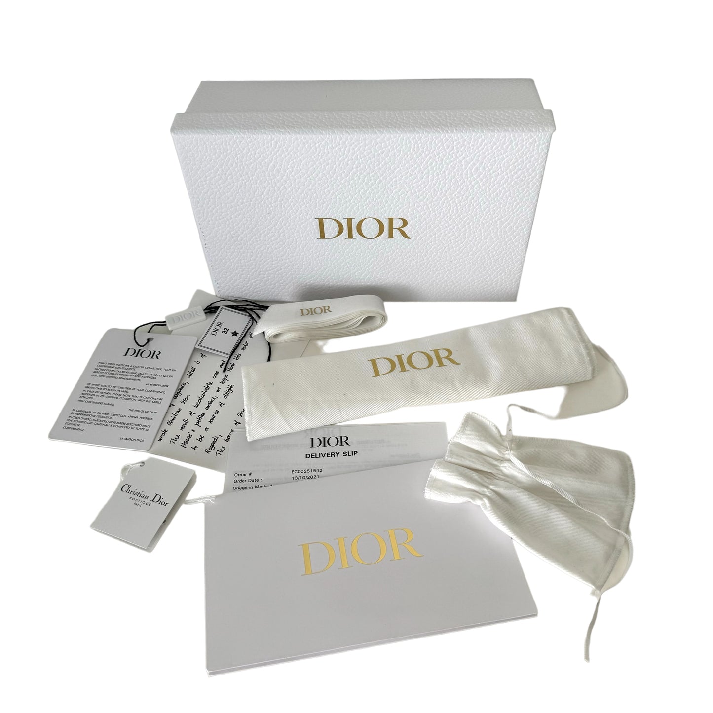 Dior Long Saddle Wallet with Chain