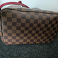 Louis Vuitton Neo Noe Damier Ebene Red Bag