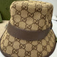 2205710-1432159 Gucci GG Bucket Hat Brown Sile L 576587 4HG62