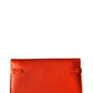 Hermes Kelly Classic Long Wallet Orange Chèvre Mysore Leather Palladium Hardware