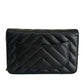 CHANEL WOC Chevron Black Caviar Ancient Greek Charms GHW