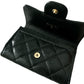 Chanel Classic card Holder Black Caviar Gold Hardware