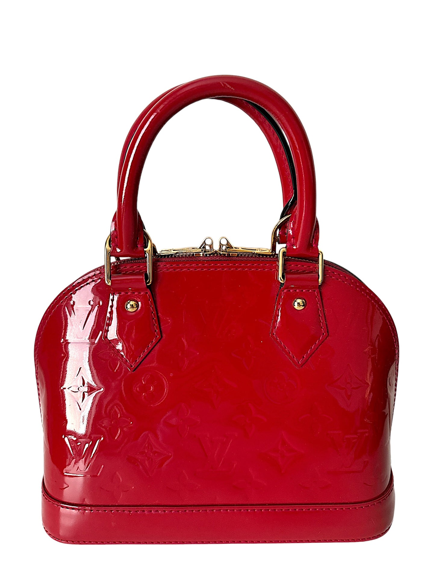 Louis Vuitton Alma BB Red Monogram Vernis Bag