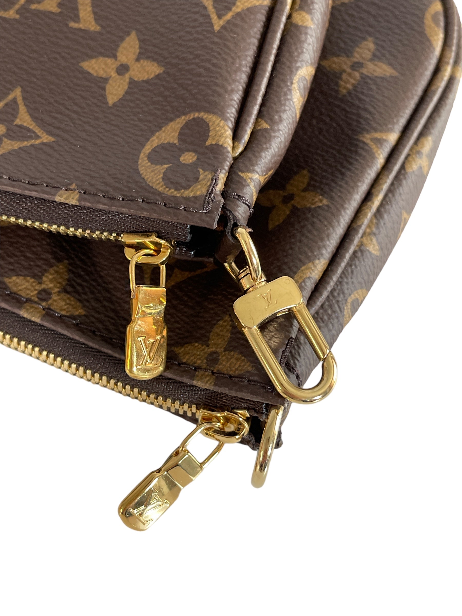 Louis Vuitton Multi Pochette Accessoires Monogram Rose Clair in Coated  Canvas/Leather