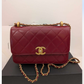 2205710-1432211 Chanel Small Flap Bag Red Wine Color Gold Hardware N1877T8E