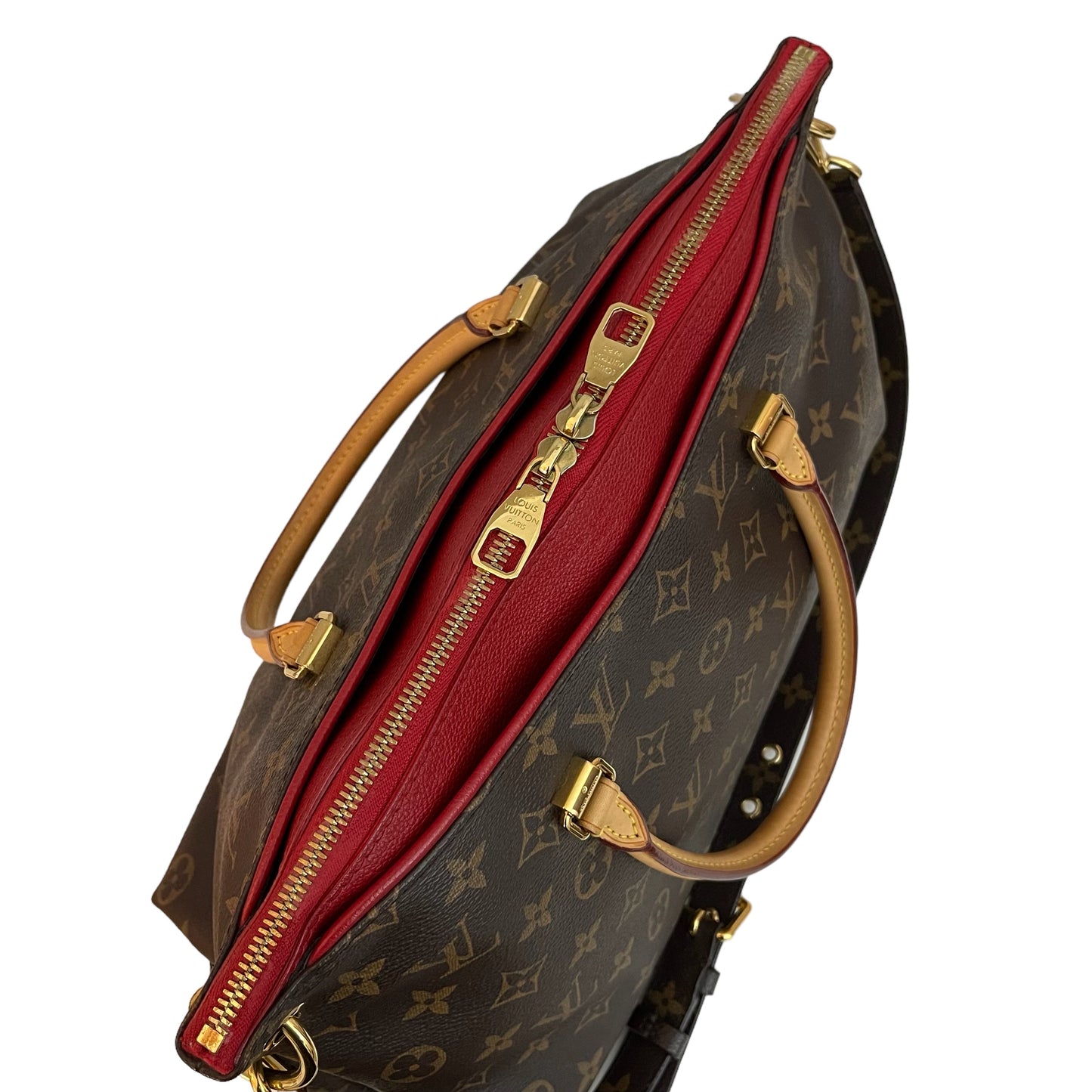 Louis Vuitton Pallas MM Monogram Red Bag