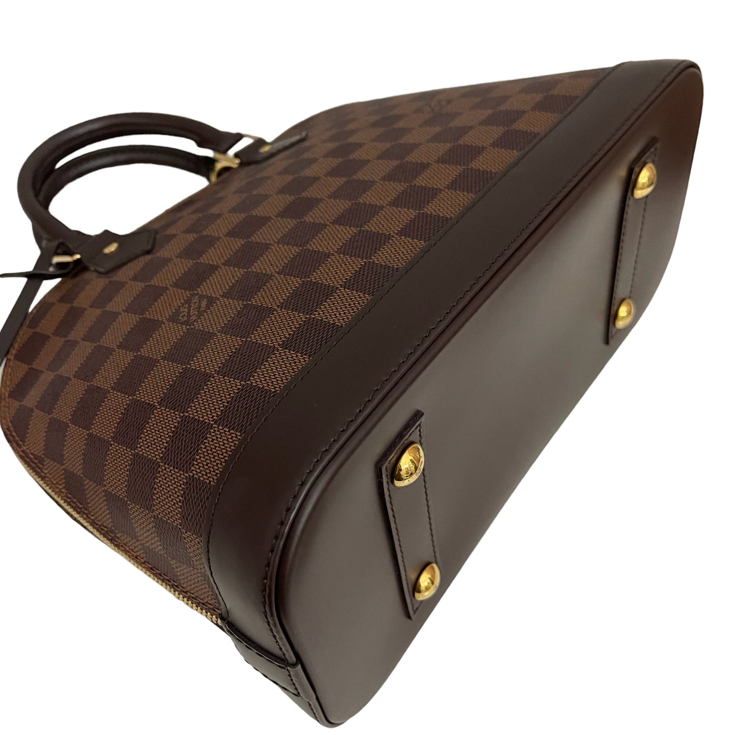 LOUIS VUITTON ALMA PM DAMIER EBENE CANVAS BAG