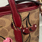 110580420 Coach Mini Tote CC Signature Red Cherry With Strap (NoK2492-CY737)