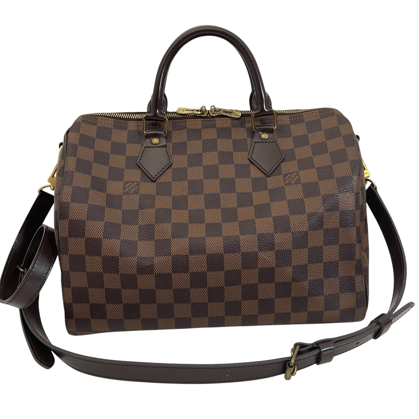 Louis Vuitton Speedy 30 Bandouliere Damier Ebene Bag