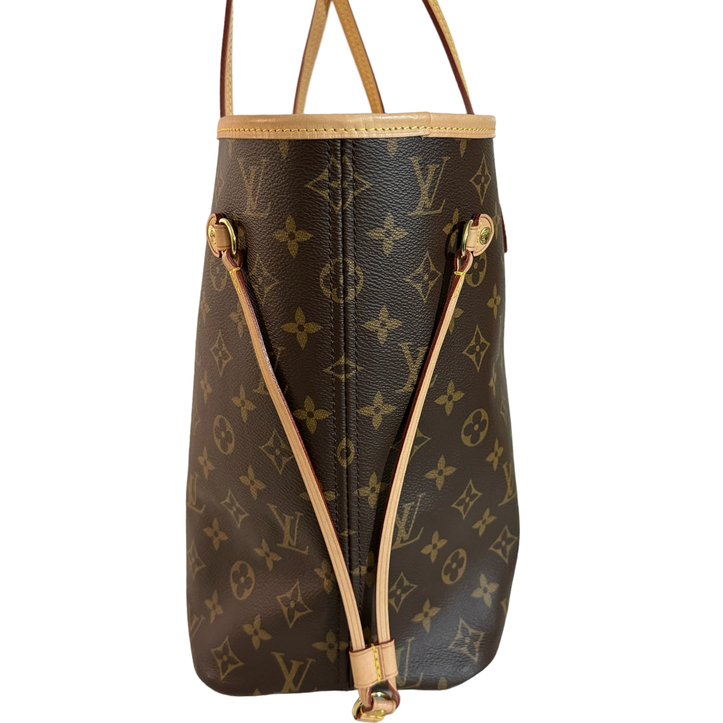 LOUIS VUITTON NEVERFULL MM MONOGRAM CHERRY WITH CLUTCH