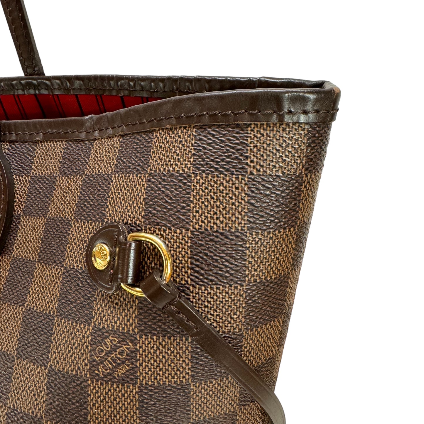 Louis Vuitton Neverfull MM Damier Ebene Cherry Bag