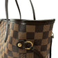 Louis Vuitton Neverfull MM in Damier Ebene with Heatstamped Initials