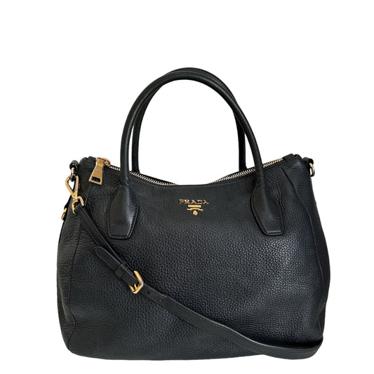 Prada Vitello Daino Sacca 2 Manici Shoulder Bag