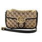 Gucci Monogram Matelasse   GG Canvas Marmont Shoulder Mini Bag