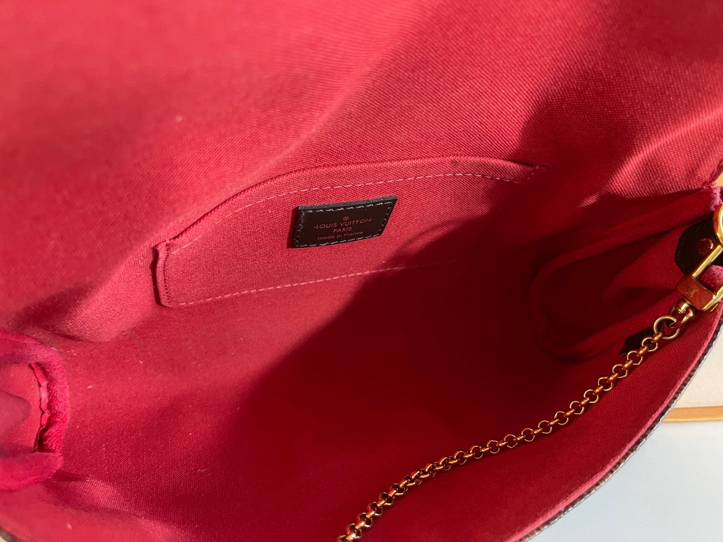 Louis Vuitton Favo￼rite MM Damier Ebene Bag