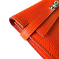 Hermes Kelly Classic Long Wallet Orange Chèvre Mysore Leather Palladium Hardware