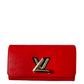 Louis Vuitton Twist Wallet EPI Red Leather