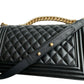 Chanel Black Caviar Medium Boy Bag Gold Hardware