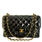 Chanel Meduim Double-Sided Black Patent Flap Bag GHW