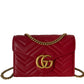 GUCCI GG MARMONT MATELASSÉ MINI BAG IN RED