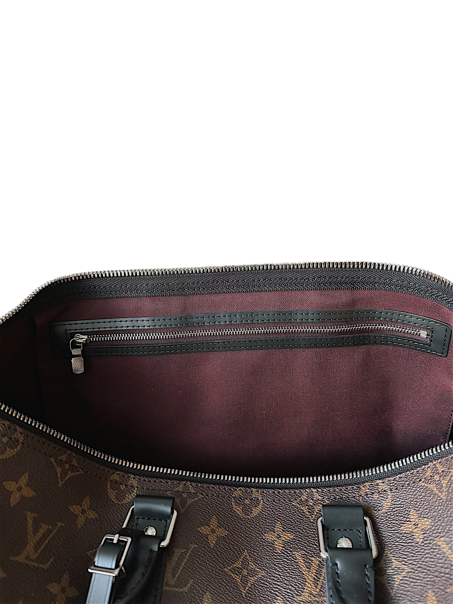 Louis Vuitton Keepall Bandoulière 45 Monogram Macassar Bag