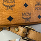 110580361 MCM shoulder bag visetos cognac zip tote with adjustable strap ( L8231 / MWP0AVI18CO001 10011308)