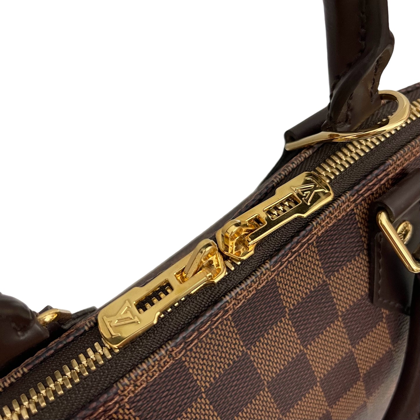 LOUIS VUITTON ALMA PM DAMIER EBENE CANVAS BAG