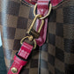 Louis Vuitton Neo Noe Damier Ebene Red Bag