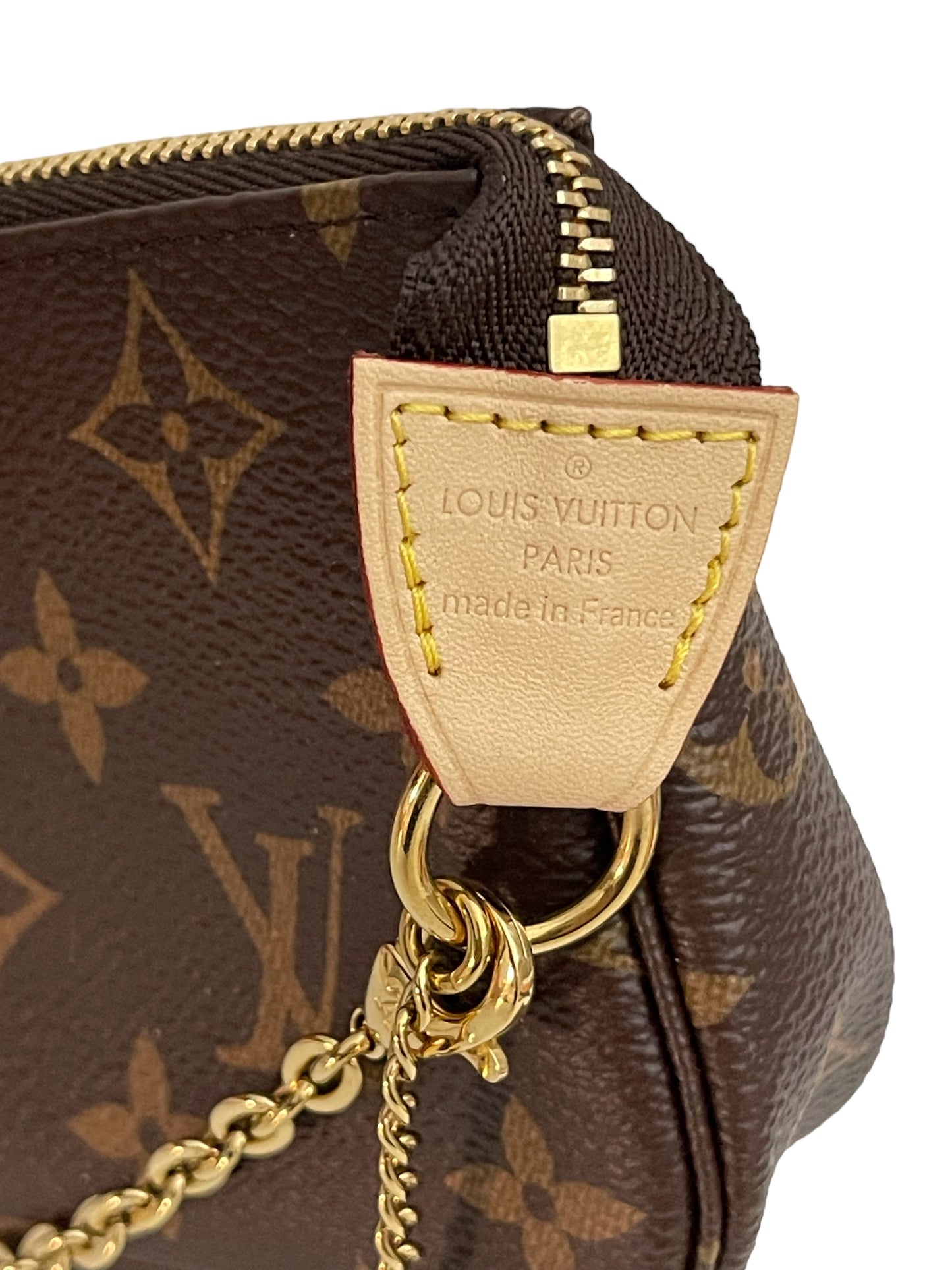 Brand New Louis Vuitton Mini Pochette Accessoires On Chain