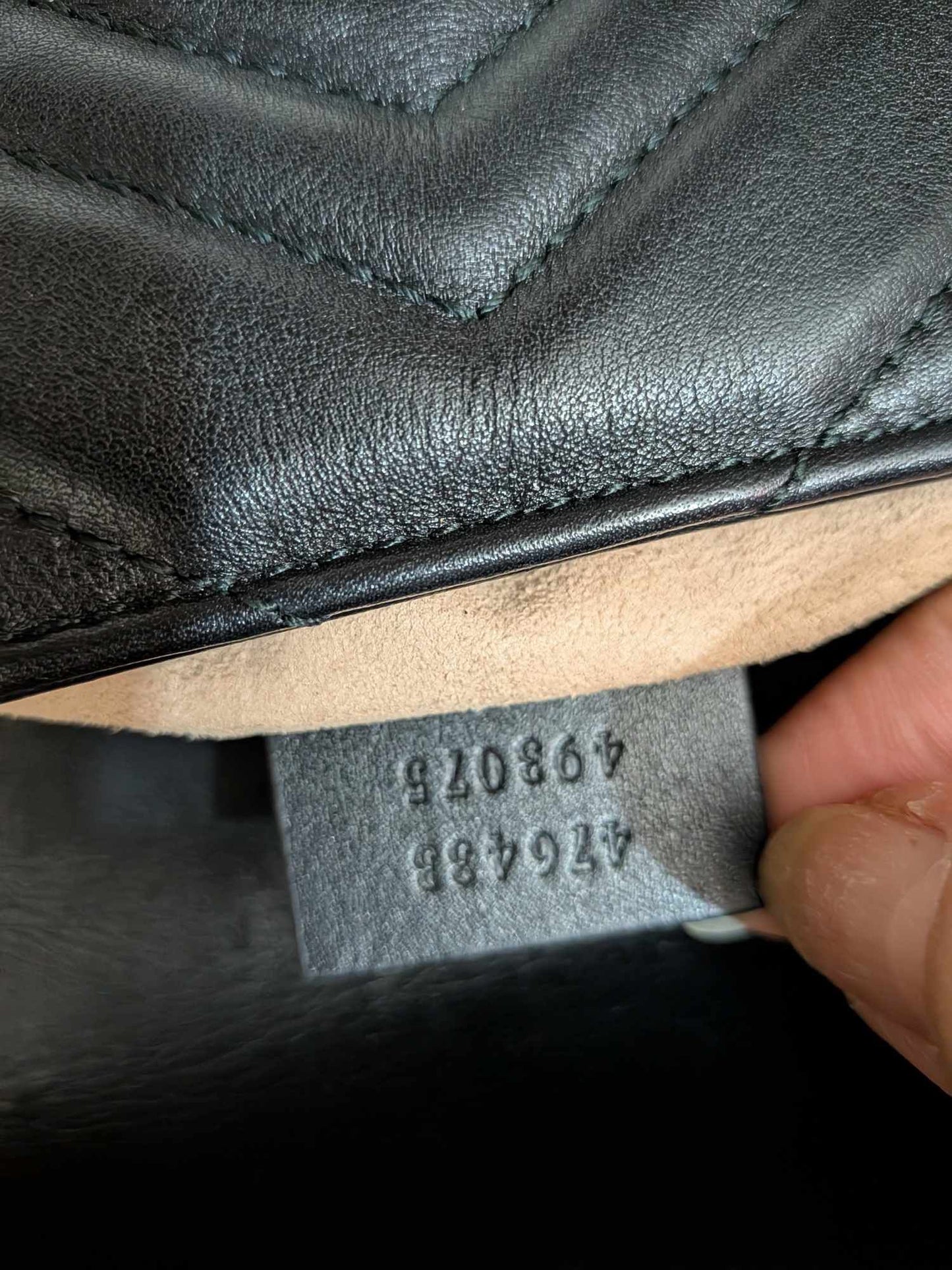 GucciMarmont Mini Black Leather Shoulder Bag