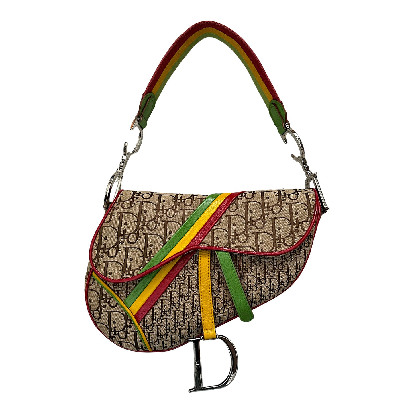 Christian Dior Monogram 'Rasta' Saddle Bag