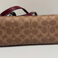 2205710-143141 Coach Fiona CC Signature Tan/ Black Cherry (NoJ2480-CX587)