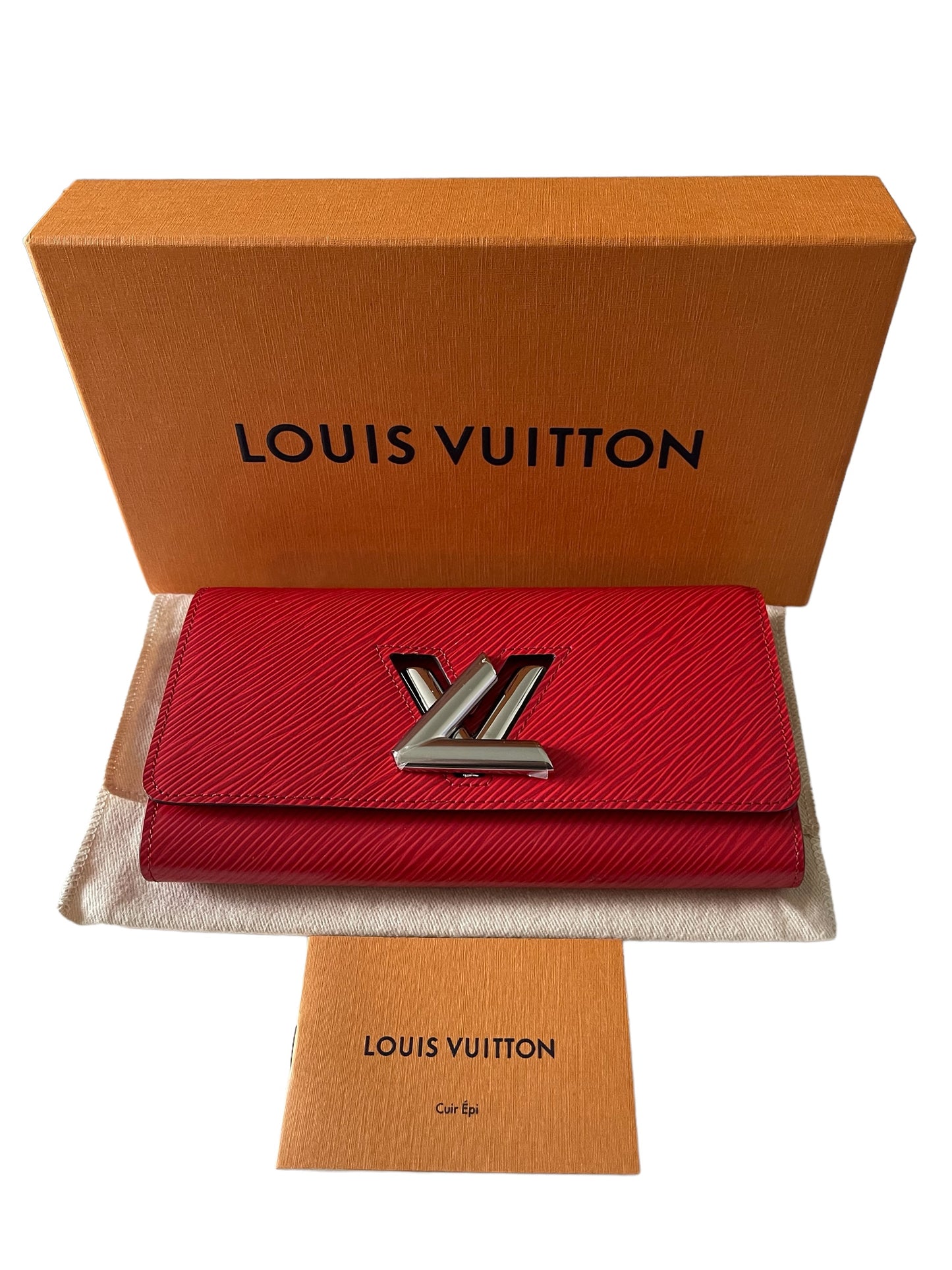 Louis Vuitton Twist Wallet EPI Red Leather