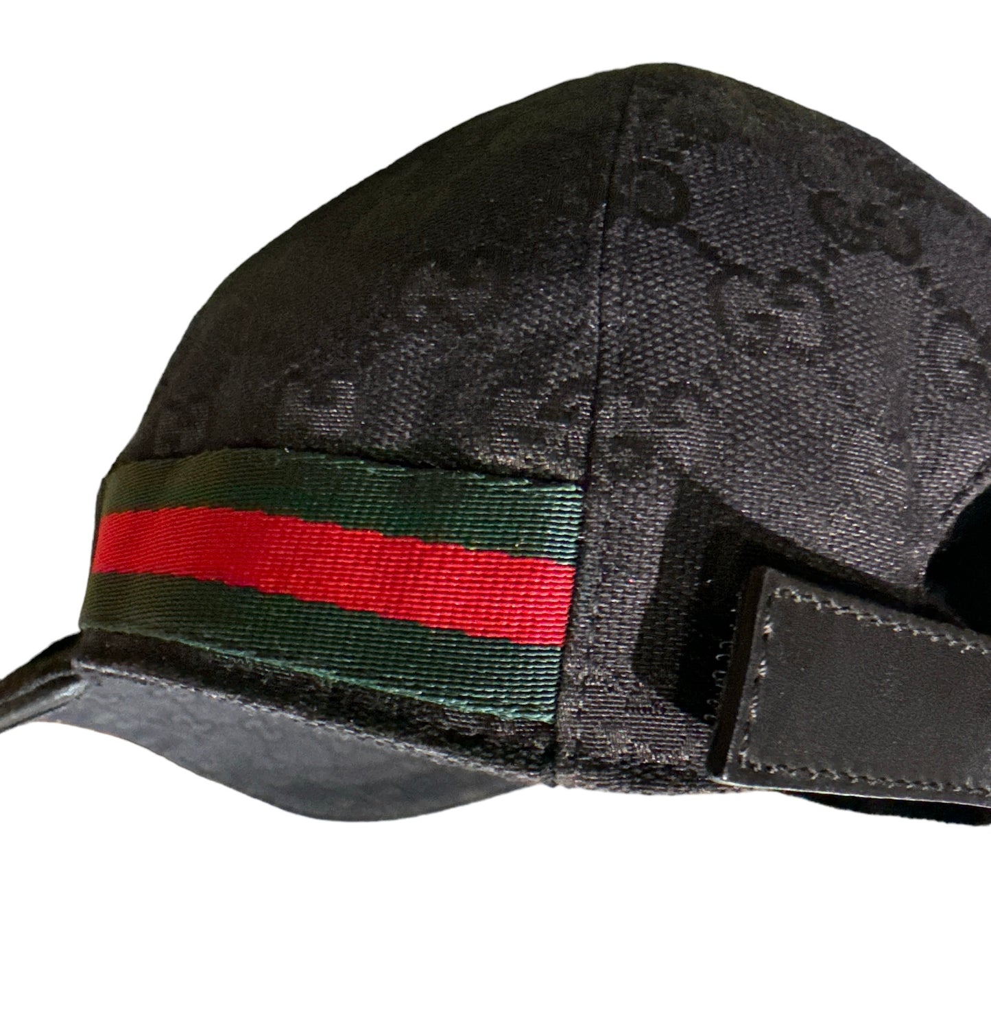 Gucci GG Canvas Baseball Hat Black With Web