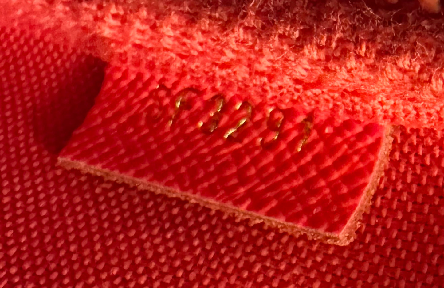 Louis Vuitton mini pocchette xmas animation London Monogram Red Pouch