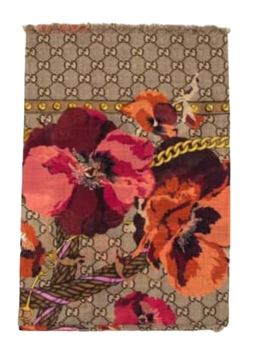 Gucci GG bloom scarf in red