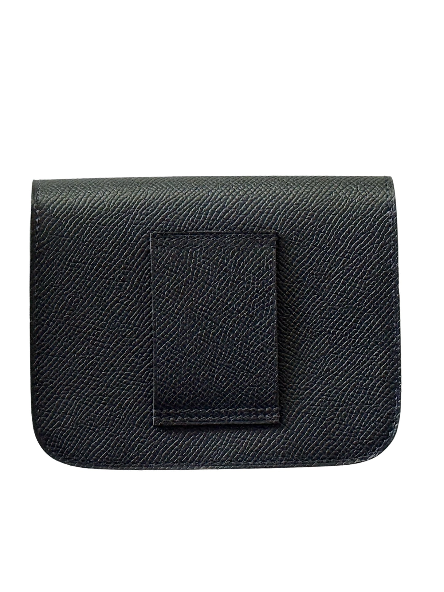 Hermes Constance Slim Wallet Black GHW