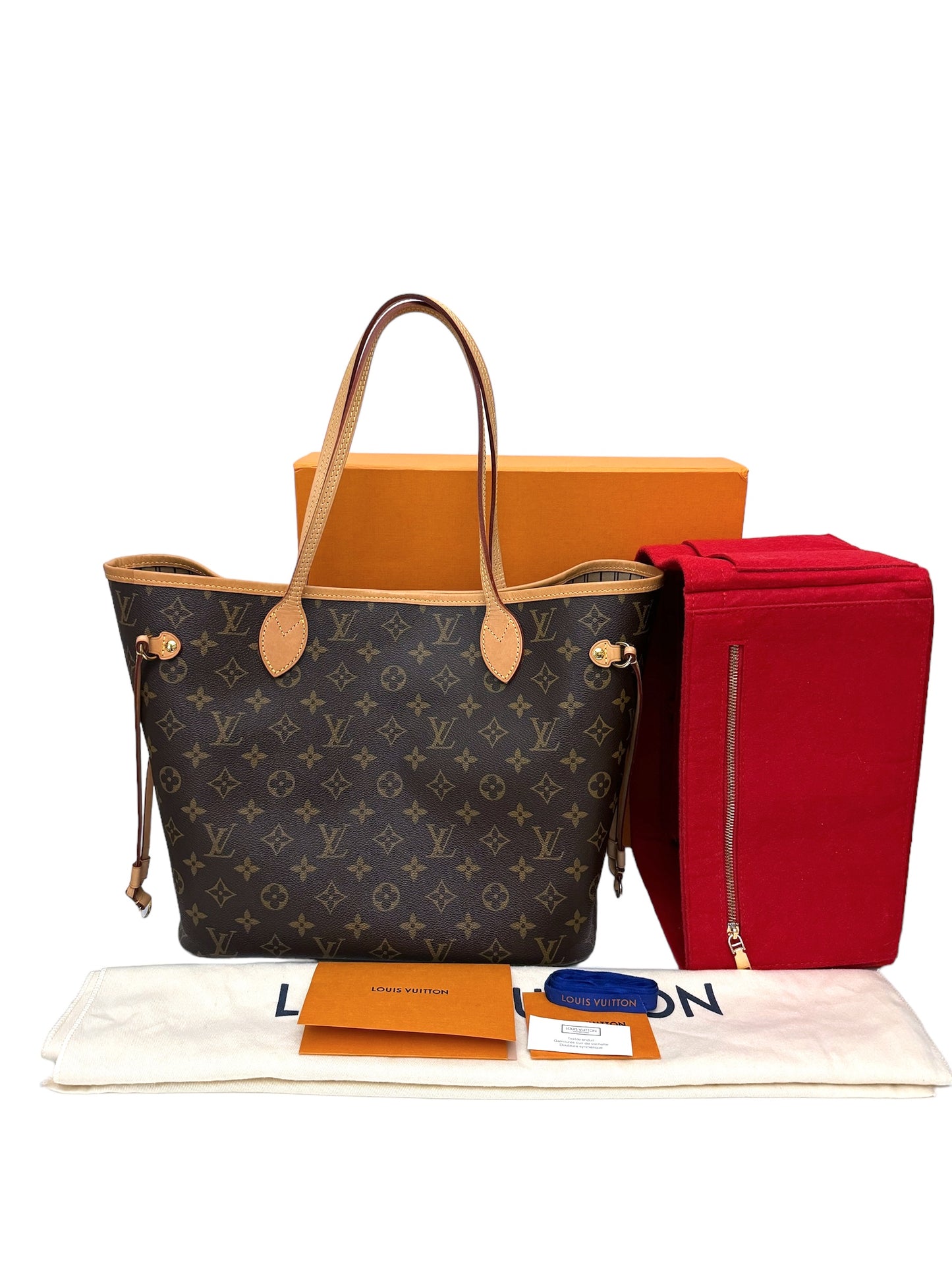 Louis Vuitton Neverfull MM Monogram Beige Bag