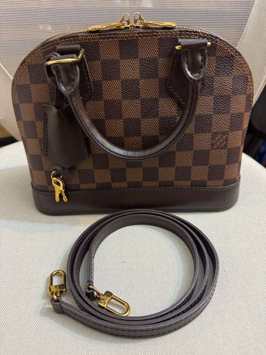 Louis Vuitton Alma BB Damier Ebene Bag (AA0187)