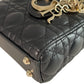 Lady Dior Micro Black Cannage Lambskin Bag