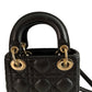 Lady Dior Micro Black Cannage Lambskin Bag