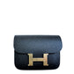 Hermes Constance Slim Wallet Black GHW