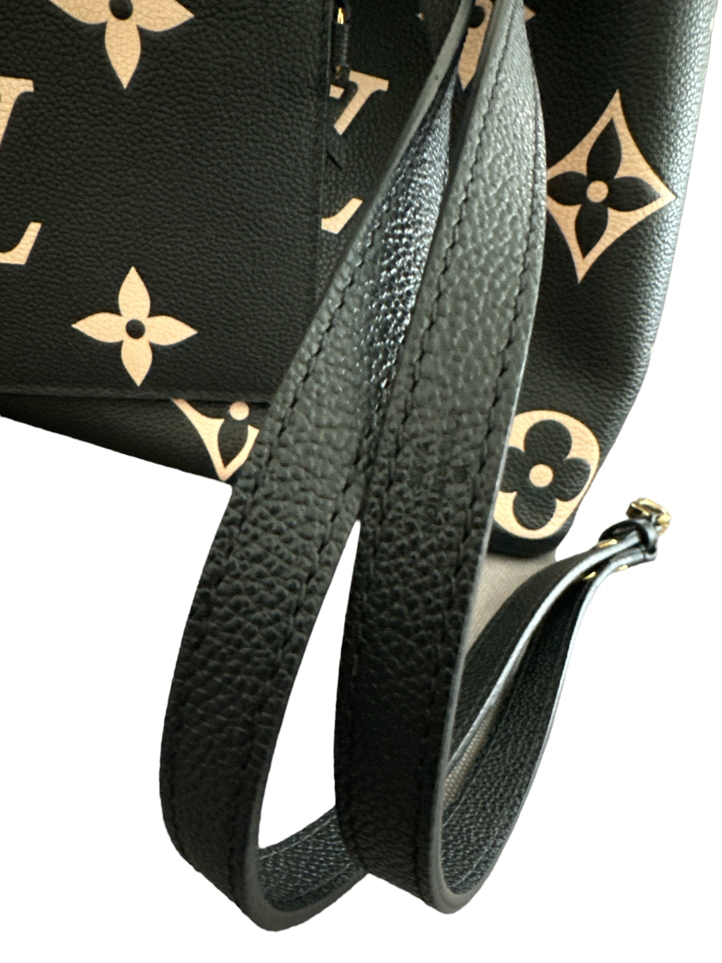 LOUIS VUITTON NeoNoe Monogram Black Empreinte BiColor Bag with Pouch